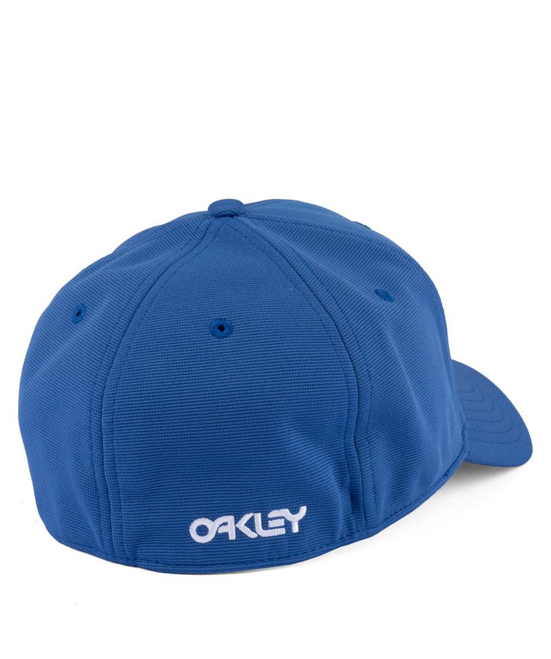 Bone-Oakley-6-Panel-Stretch-Hat-Metallic-Azul-912209