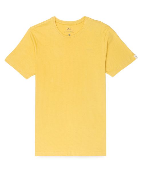 Camiseta Rip Curl Plain Tee Mostarda  - Outlet