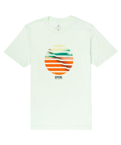 Camiseta Rip Curl Logo Filer Tee Gelo - Outlet