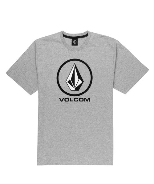 Camiseta Volcom Crisp Stone Juvenil - Cinza Mescla