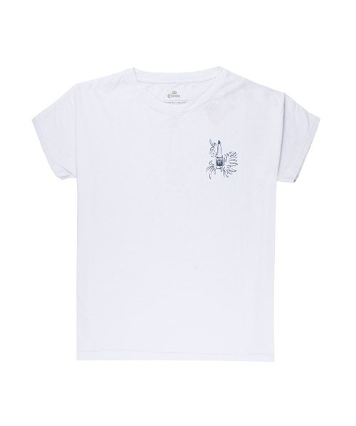 Camiseta Feminina Corona Tropic Branco - Outlet