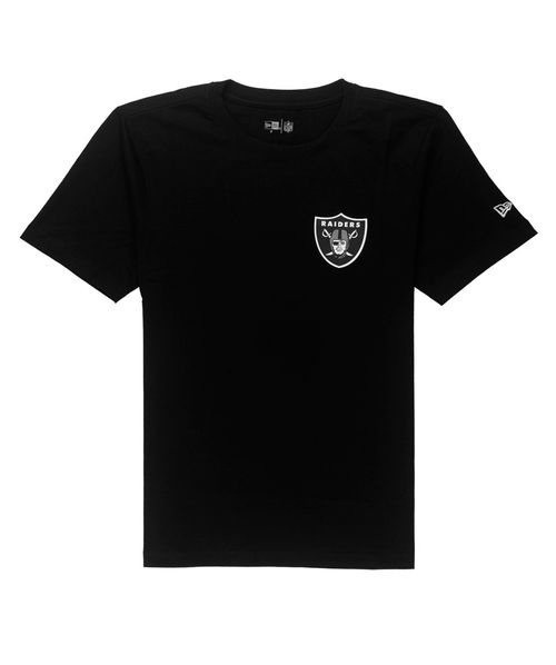 Camiseta New Era Regular NFL Las Vegas Raiders Core - Preta