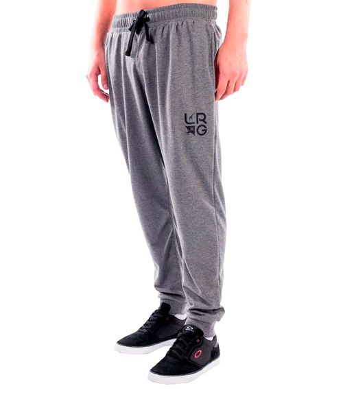 Calça Moletom LRG Stacked Leve Cinza Mescla - Outlet