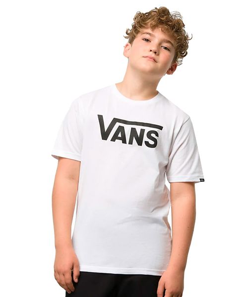 Camiseta Vans Classic Juvenil - Branco