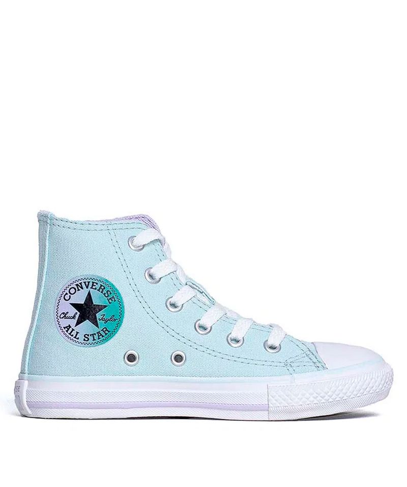 Tênis Converse Chuck Taylor All Star Kids Hi Seasonal Plus Verde