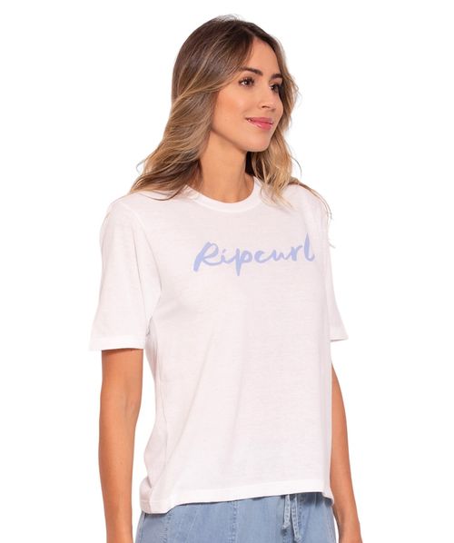 Camiseta Rip Curl Script Off White