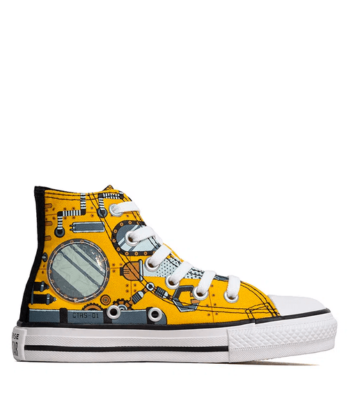 Tênis Infantil Converse Chuck Taylor All Star Underwater Exploration Amarelo