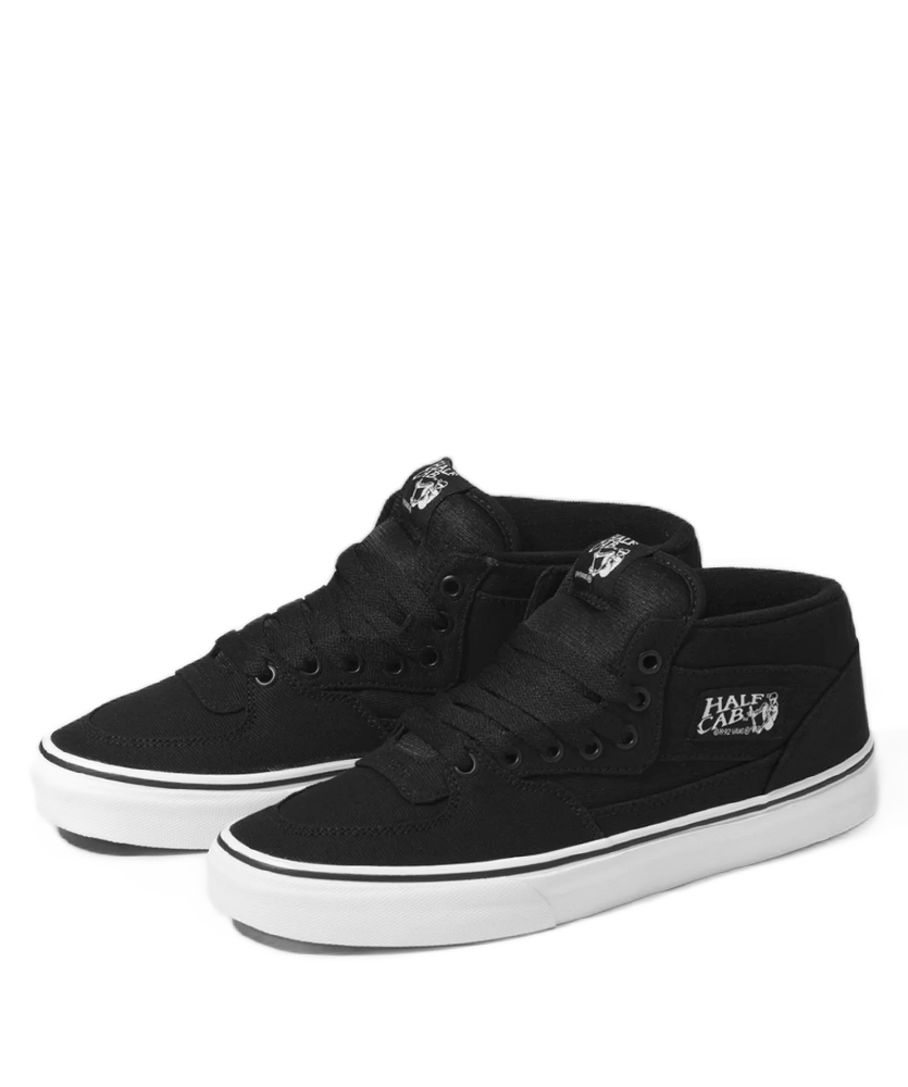 Tenis vans hot sale half cab preto