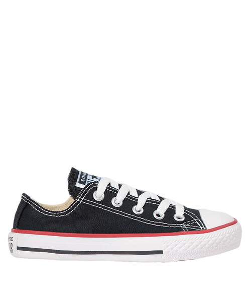 Tênis Converse Infantil Chuck Taylor All Star Ox Preto Vermelho
