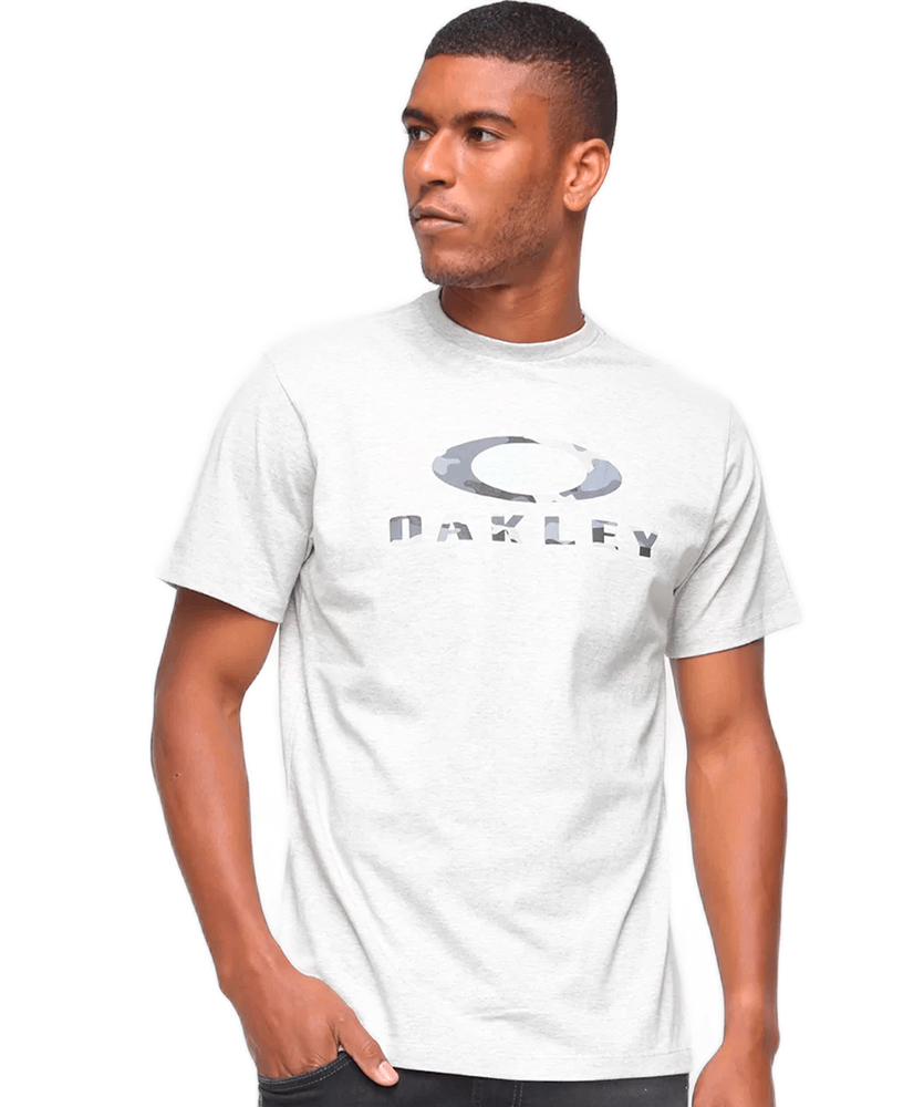 Camiseta Oakley Mod O-Bark Branca - Faz a Boa!