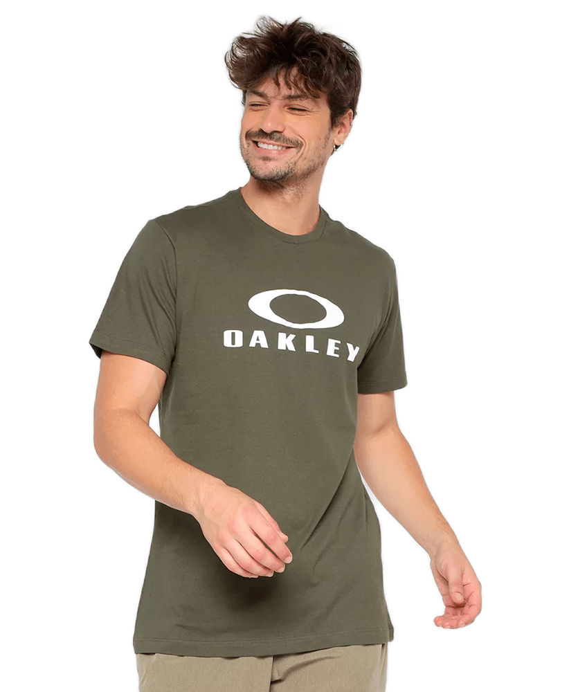 Camiseta Oakley Big Skull Masculina - Marrom Claro