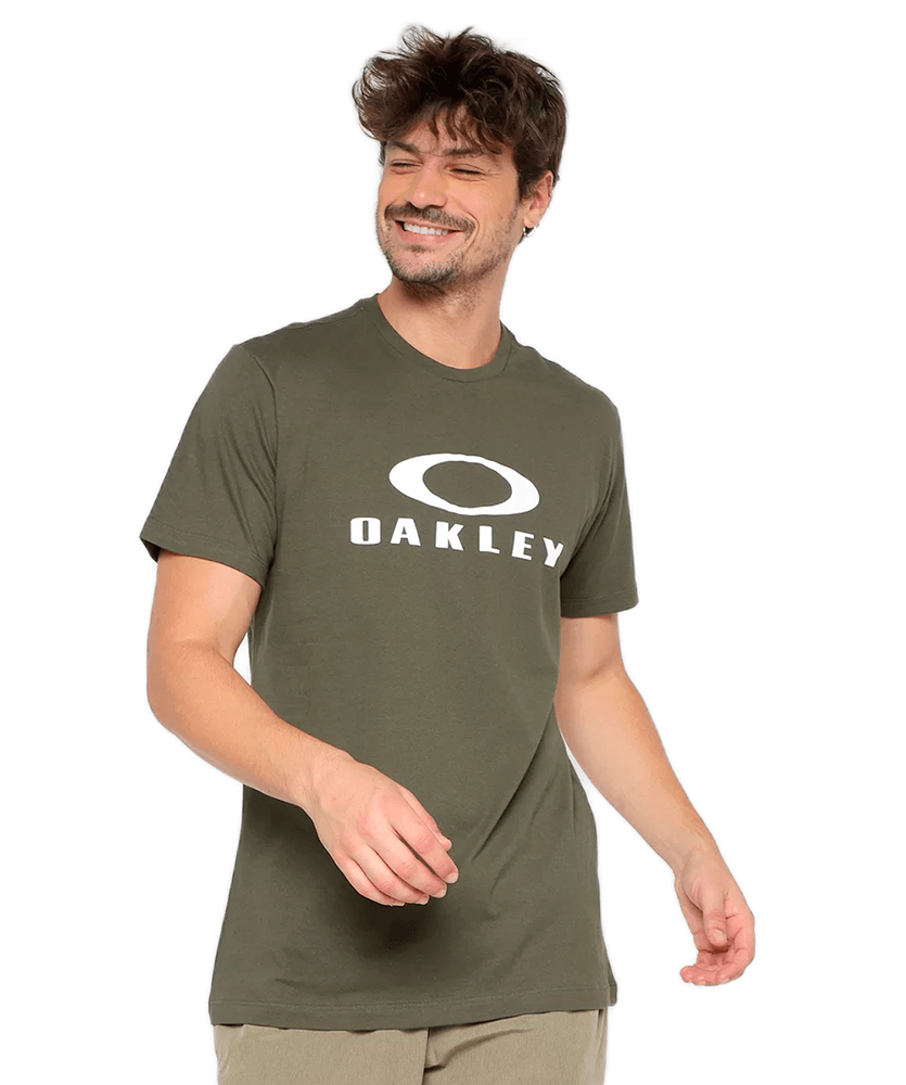 Camiseta Oakley Bark New Masculina - Verde