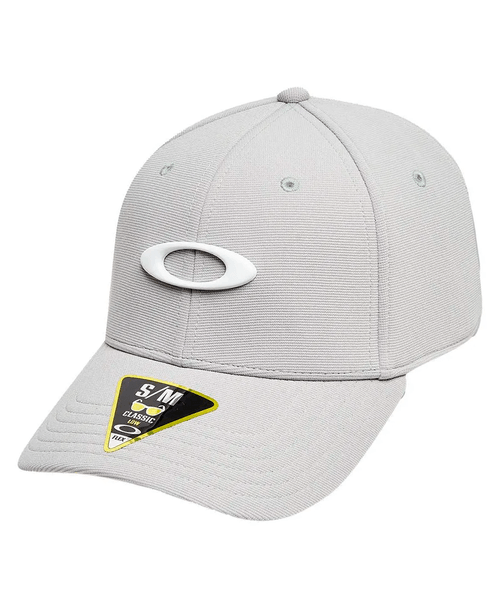 Boné Oakley Aba Curva Tincan Cap Cinza Claro/Branco