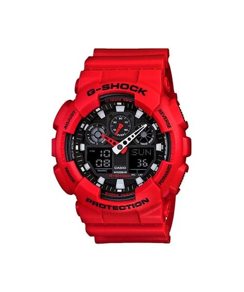 Relógio CASIO G-Shock GA-100B-4ADR - Vermelho