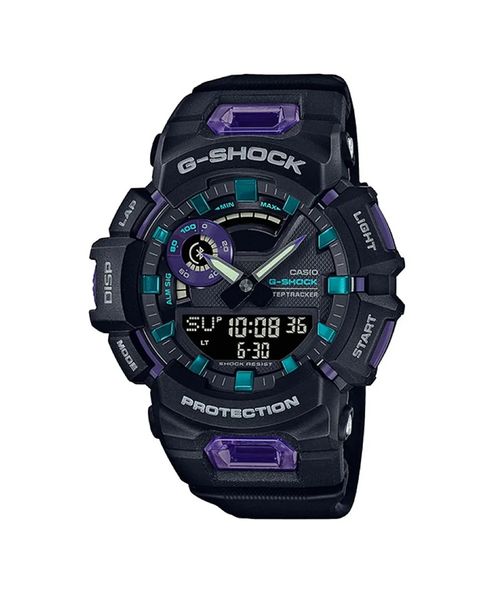 Relógio G-Shock G-Squad Sports - Preto/Roxo Resina