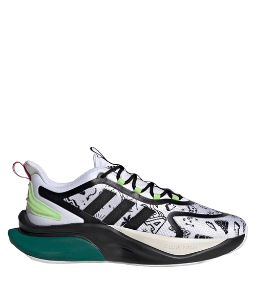Tênis Alphabounce Adidas - Branco / Preto / Verde