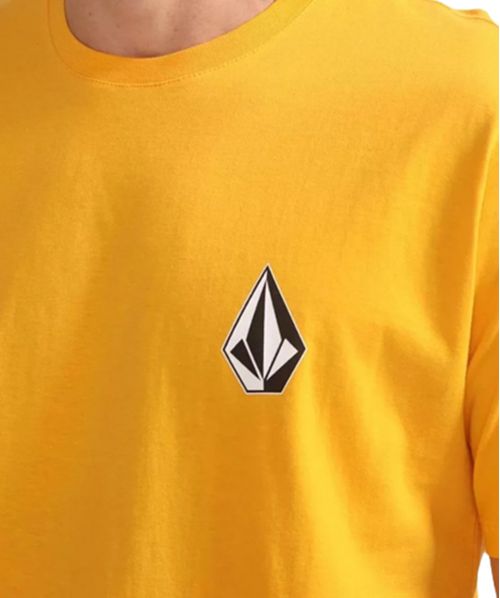 Camiseta Silk Volcom  M/C Deadly Stone - Amarelo