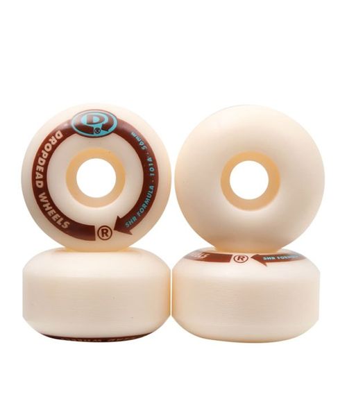 Roda Drop Dead Circle Shr 101a 56mm Branco/Marrom