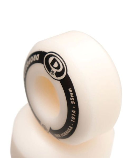 Roda Drop Dead Circle Shr 101a 55mm Branco/Marrom