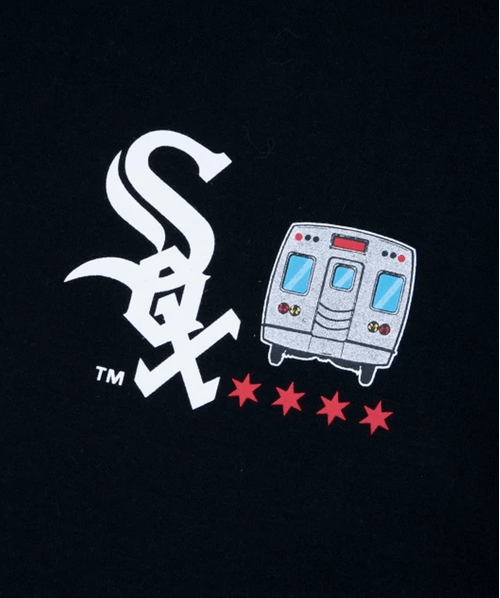 Camiseta New Era  MLB Chicago White Sox Core City Icons - Preto / Vermelho