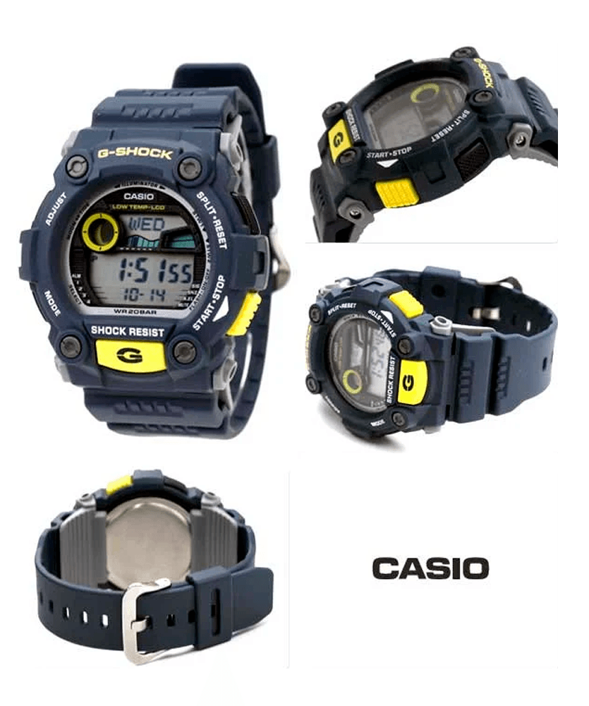 Relógio G Shock Tábua De Maré G 7900 2dr G Rescue Azul Marinho