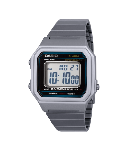 Relógio De Pulso Casio Vintage Digital - Prata / Preto