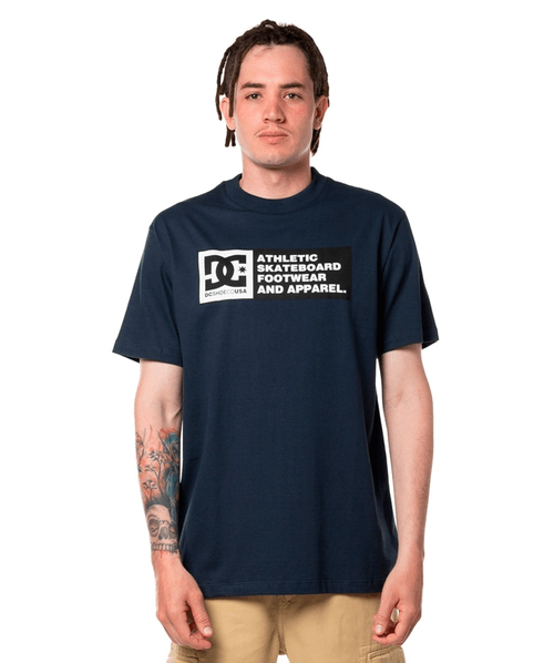 Camiseta M/C Dc Density Zone Hss - Azul Marinho