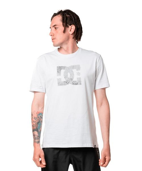 Camiseta DC Shoes  Manga Curta One Time - Branco