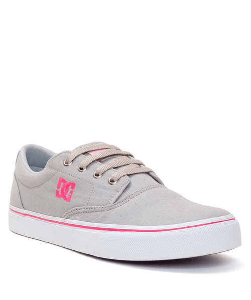 Tênis Dc New Flash 2 Tx Dc Shoes - Grey / White / Pink