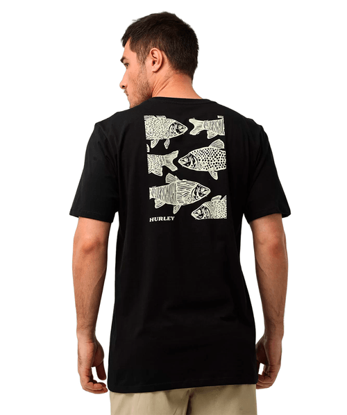 Camiseta Hurley Xilo Fish - Preto