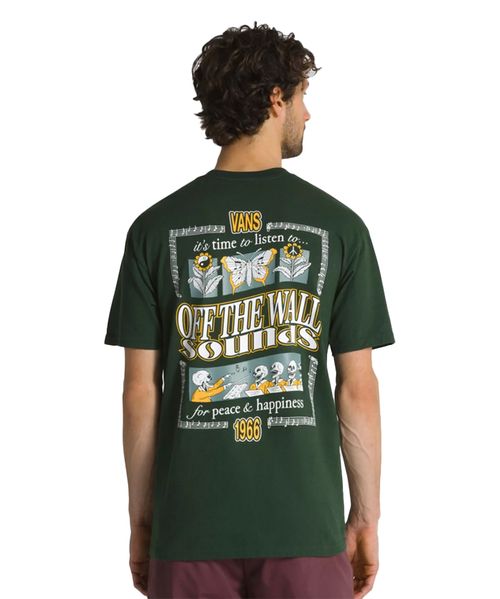 Camiseta Vans Off The Wall Sounds SS Tee Verde