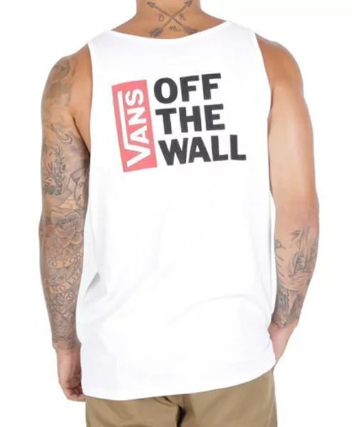 Camiseta Regata Vans Off The Wall Branco