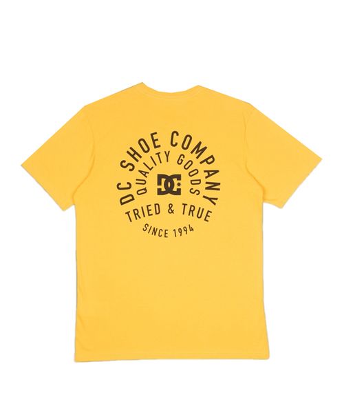 Camiseta DC Shoes Manga Curta Tried And True - Amarelo