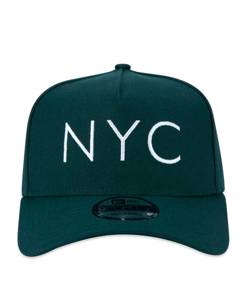 Boné New Era 9FORTY A-Frame Snapback NYC New York City Aba Curva - Verde Militar
