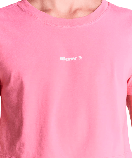 Cropped BAW T-Shirt Institutional Colors - Rosa Chiclete