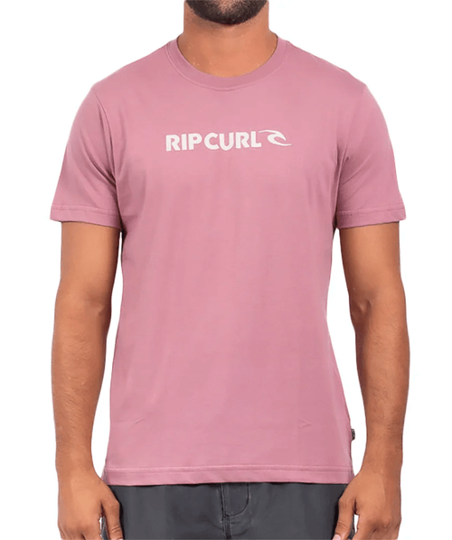 Camiseta Rip Curl New Icon Tee - Mauve