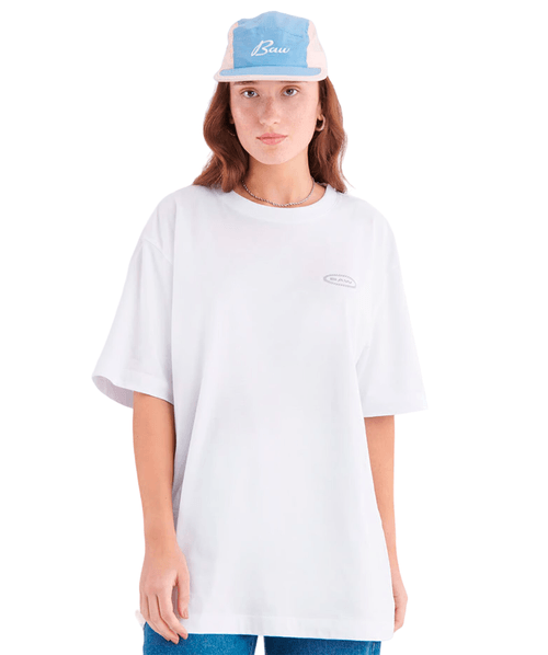 Camiseta BAW M/C Regular Color Refletive - Branco