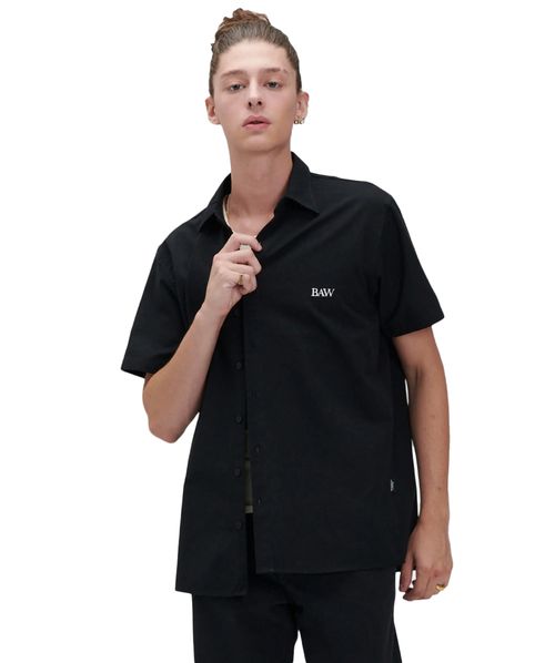Camisa Baw Box Classic logo Preto