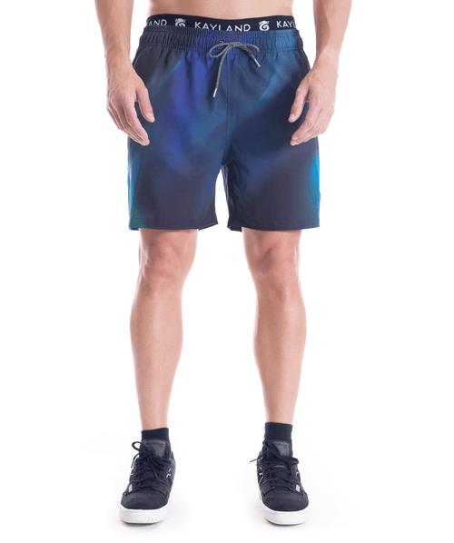 Shorts Kayland Volley  Aurora Boreal - Azul / Preto