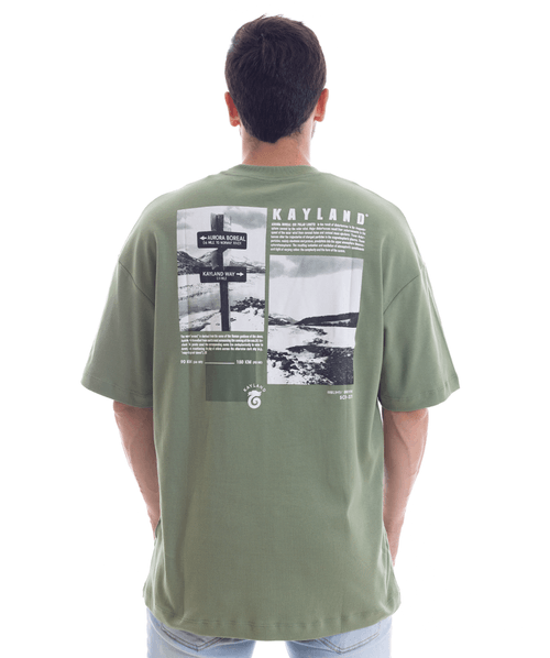 Camiseta Wide Kayland Way - Verde Pine