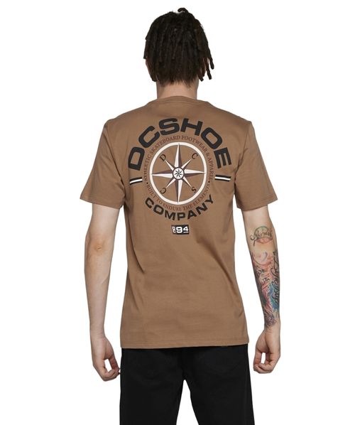 Camiseta DC Shoe M/C Compass - Marrom