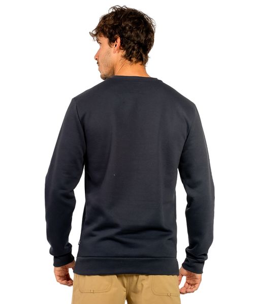 Moletom Rip Curl Brand Logo Crew - Dark Navy