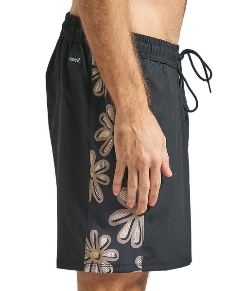 Bermuda Elástico Hurley Toledo 16,5" Preto
