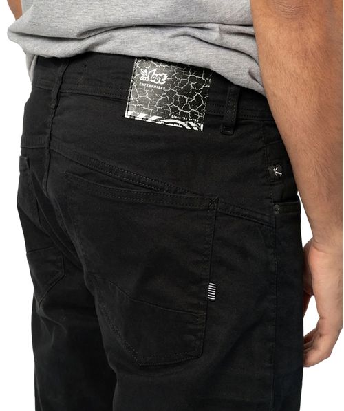 Bermuda Walk Sarja Relaxed Lost Basic - Preto