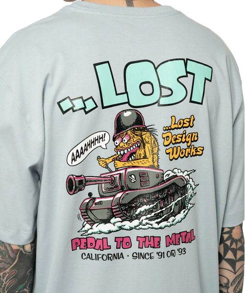 Camiseta Lost Pedal To The Metal - Azul Maresia