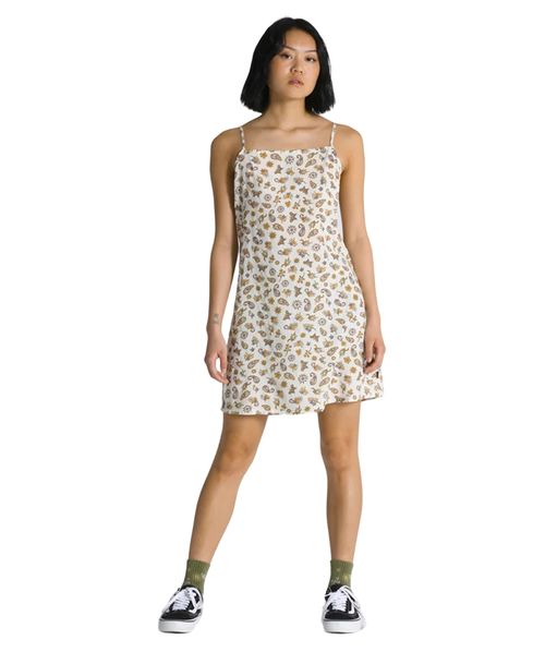 Vestido Vans Brookland Trippy Paisley Floral Marshmallow