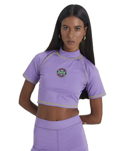 Blusa Cropped Baw Clothing Color - Lilás