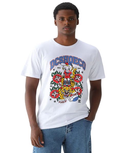 Camiseta DC Shoes Tiger Branca
