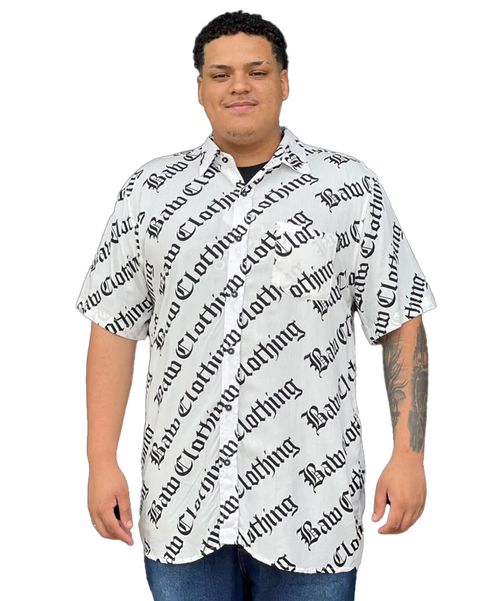 Camisa Baw Thug Logo - Branco