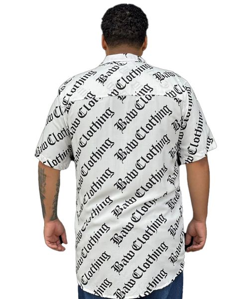 Camisa Baw Thug Logo - Branco